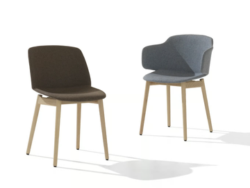 CLASSY 1096M - Fabric chair with armrests by Et al. - view 3